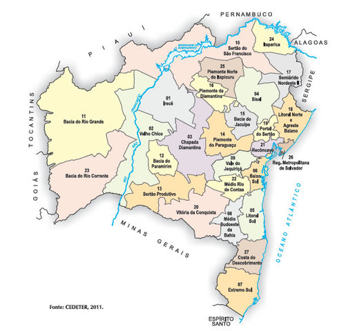 Mapa bahia territorios display